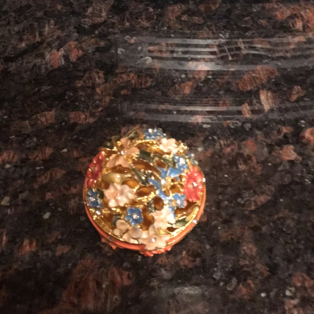 Small Enamel Trinket Box